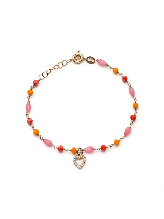 Bracciali cristalli arancioni