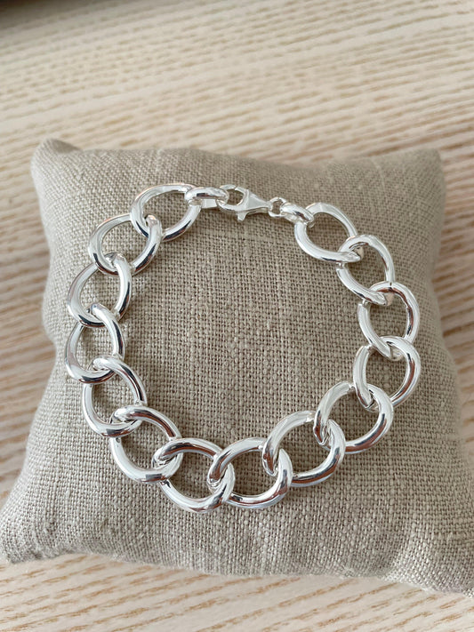 Bracciale maglia catena tonda - Le Luci di Gaia