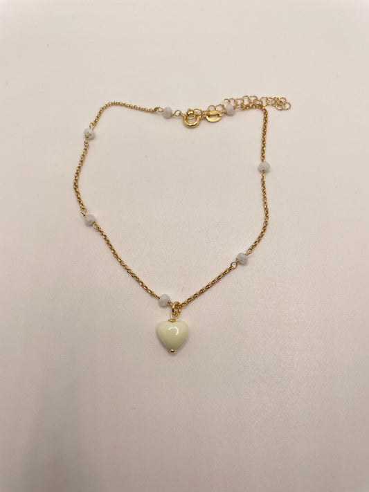 Cavigliera cuore cicciotto - Le Luci di Gaia