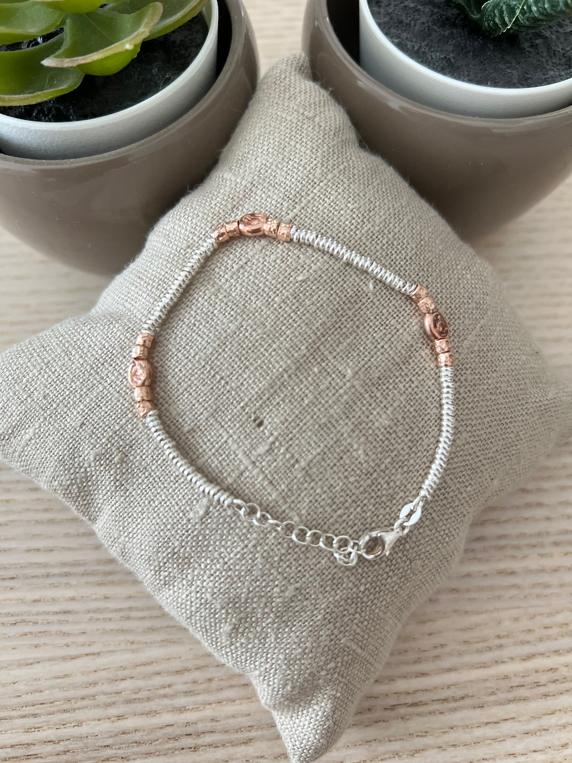 Bracciale rondelle e pepite