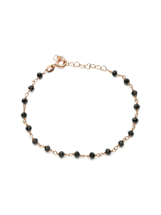 Bracciale con cristalli grigi o neri