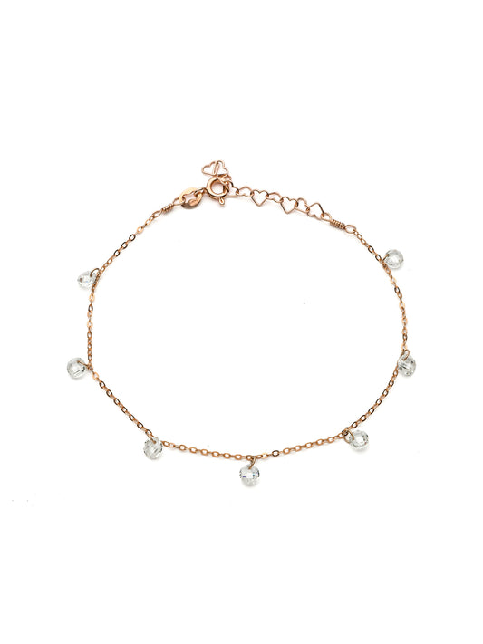 Bracciale cristalli pendenti