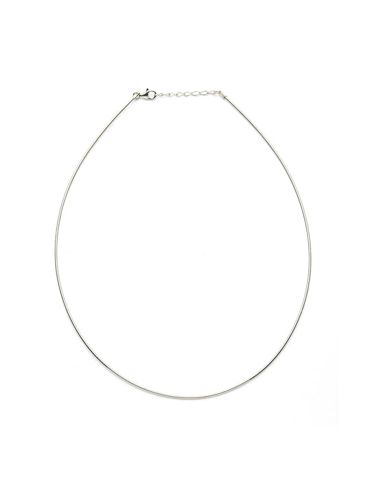 Collana a filo rigido in Argento Naturale