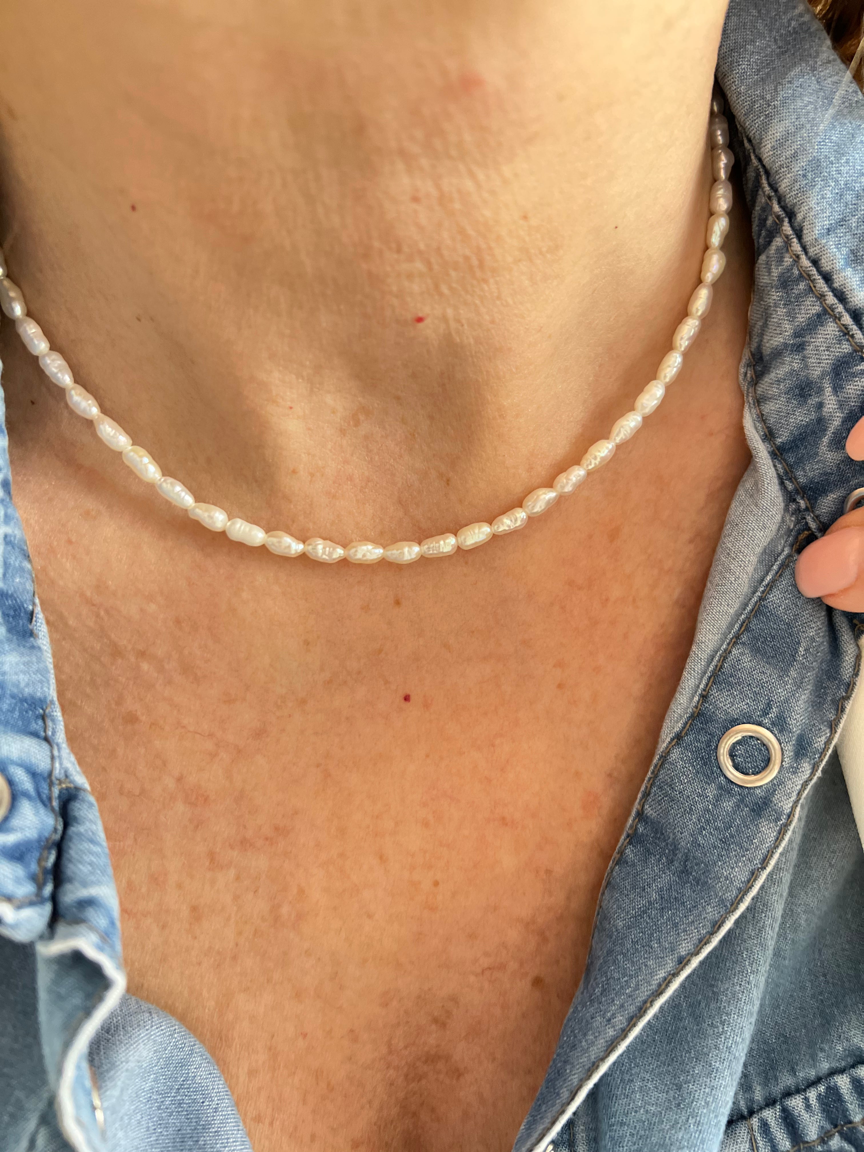 Girocollo perle risino