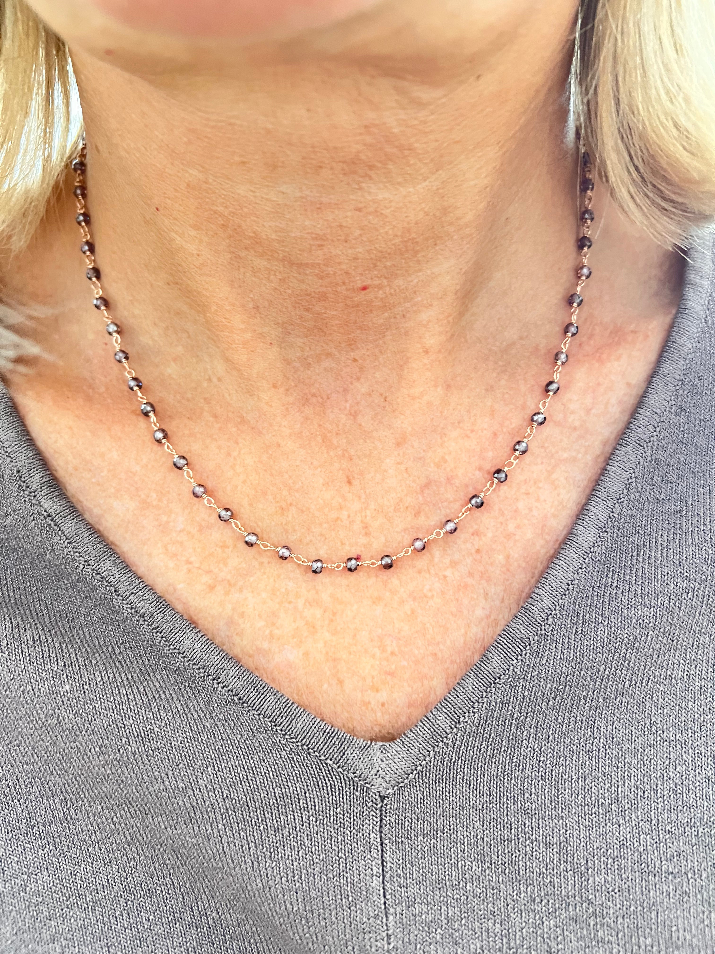 Girocollo quarzo viola