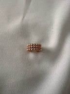 Earcuff tripla fila pallini