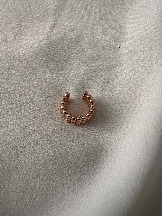 Earcuff tripla fila pallini