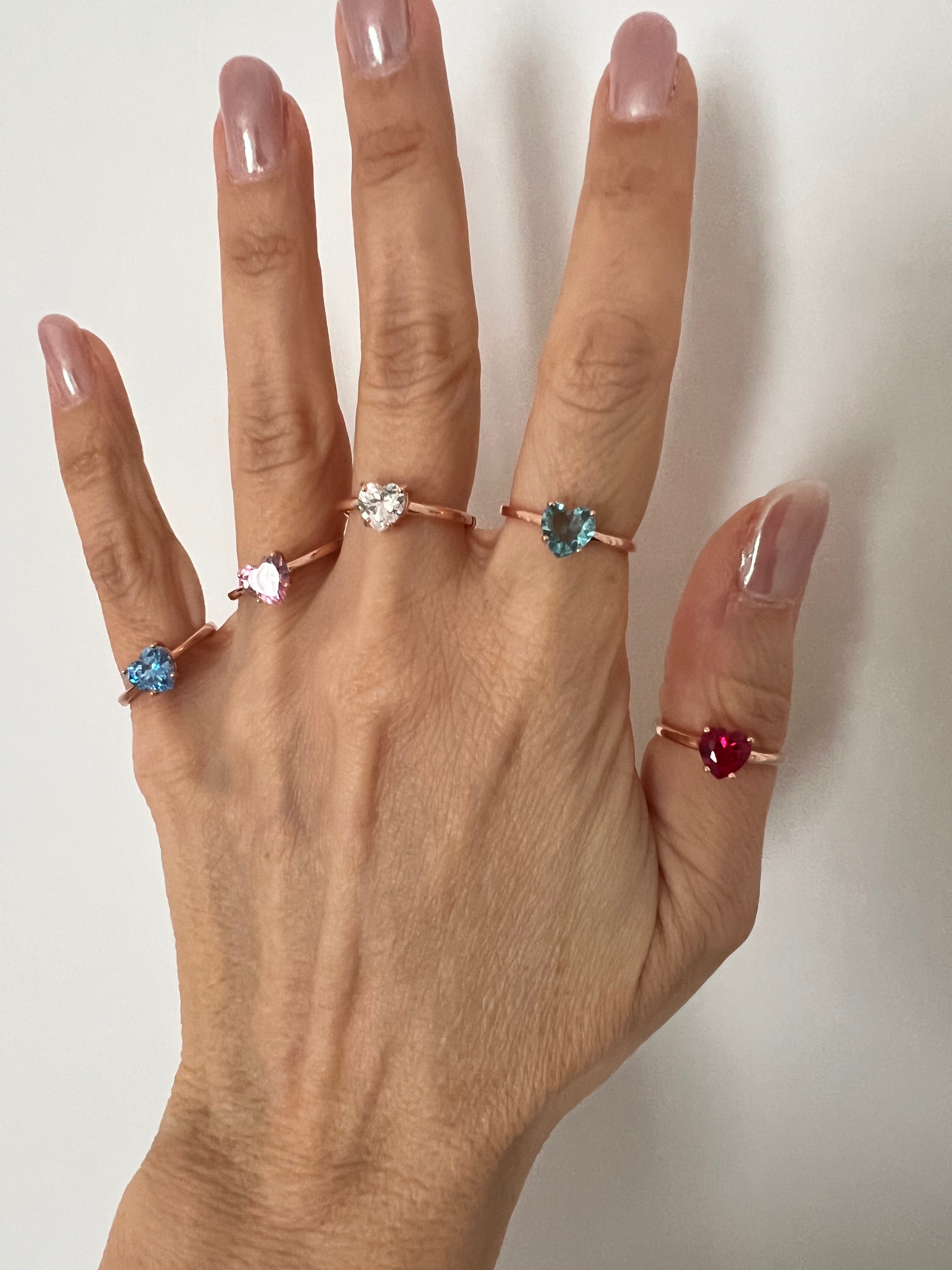 Anello regolabile Cuore