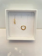 Orecchino cerchietto con zirconi - Le Luci di Gaia