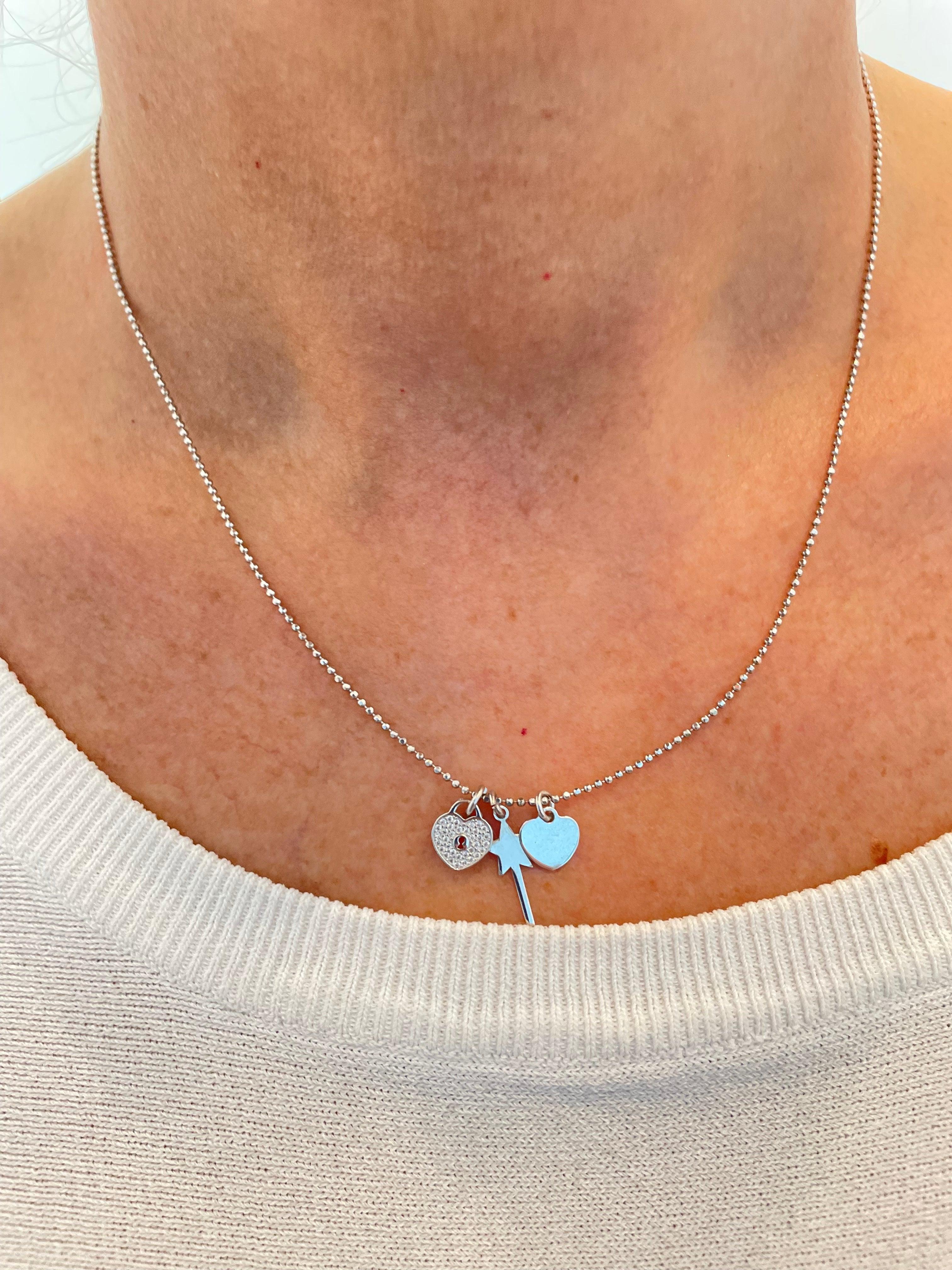 Girocollo pallini diamantati - Le Luci di Gaia