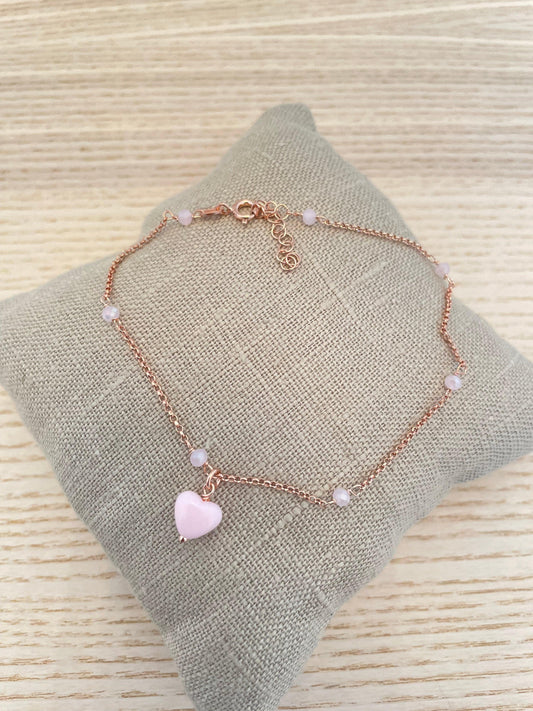 Cavigliera cuore cicciotto - Le Luci di Gaia