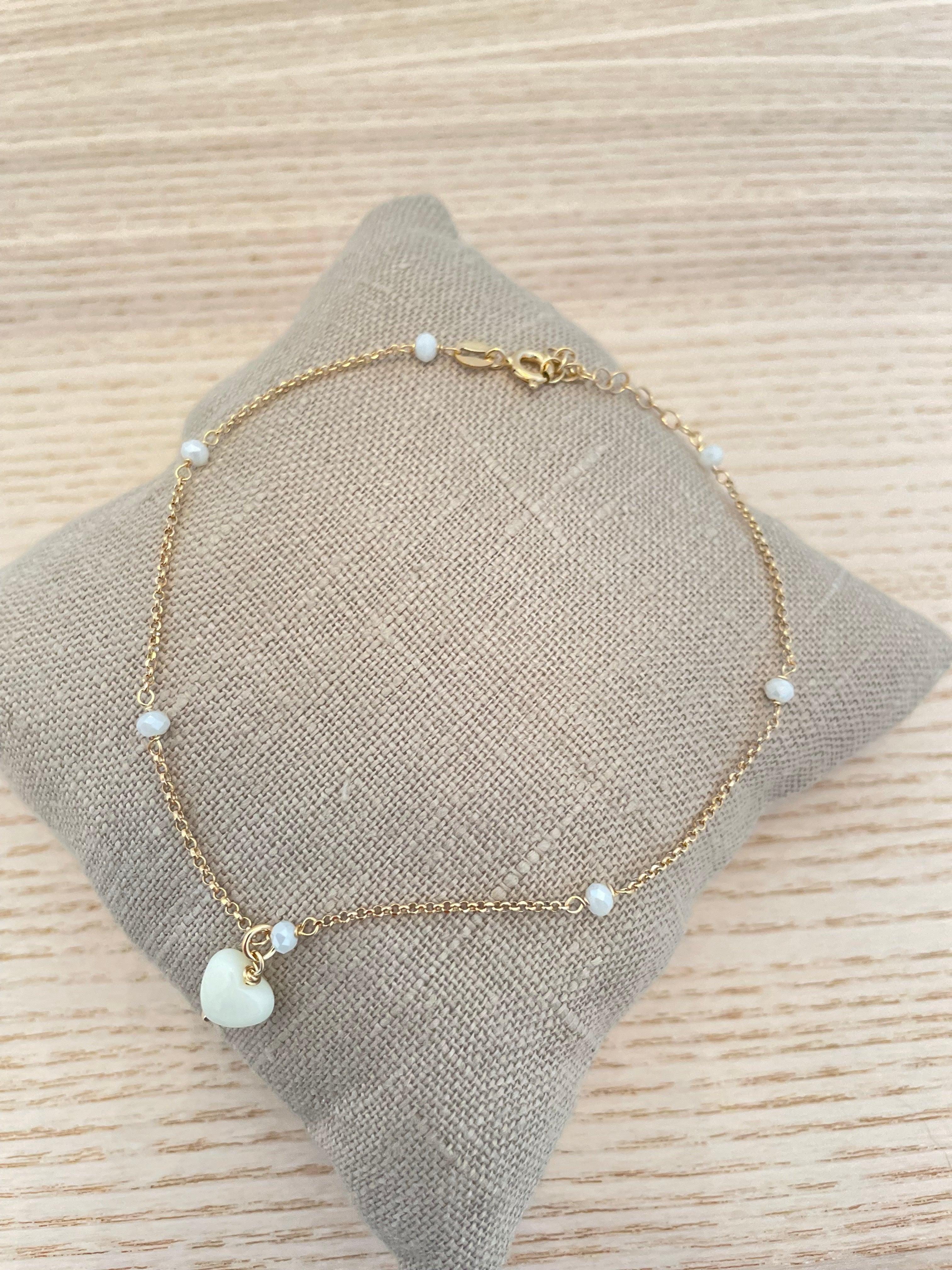 Cavigliera cuore cicciotto - Le Luci di Gaia