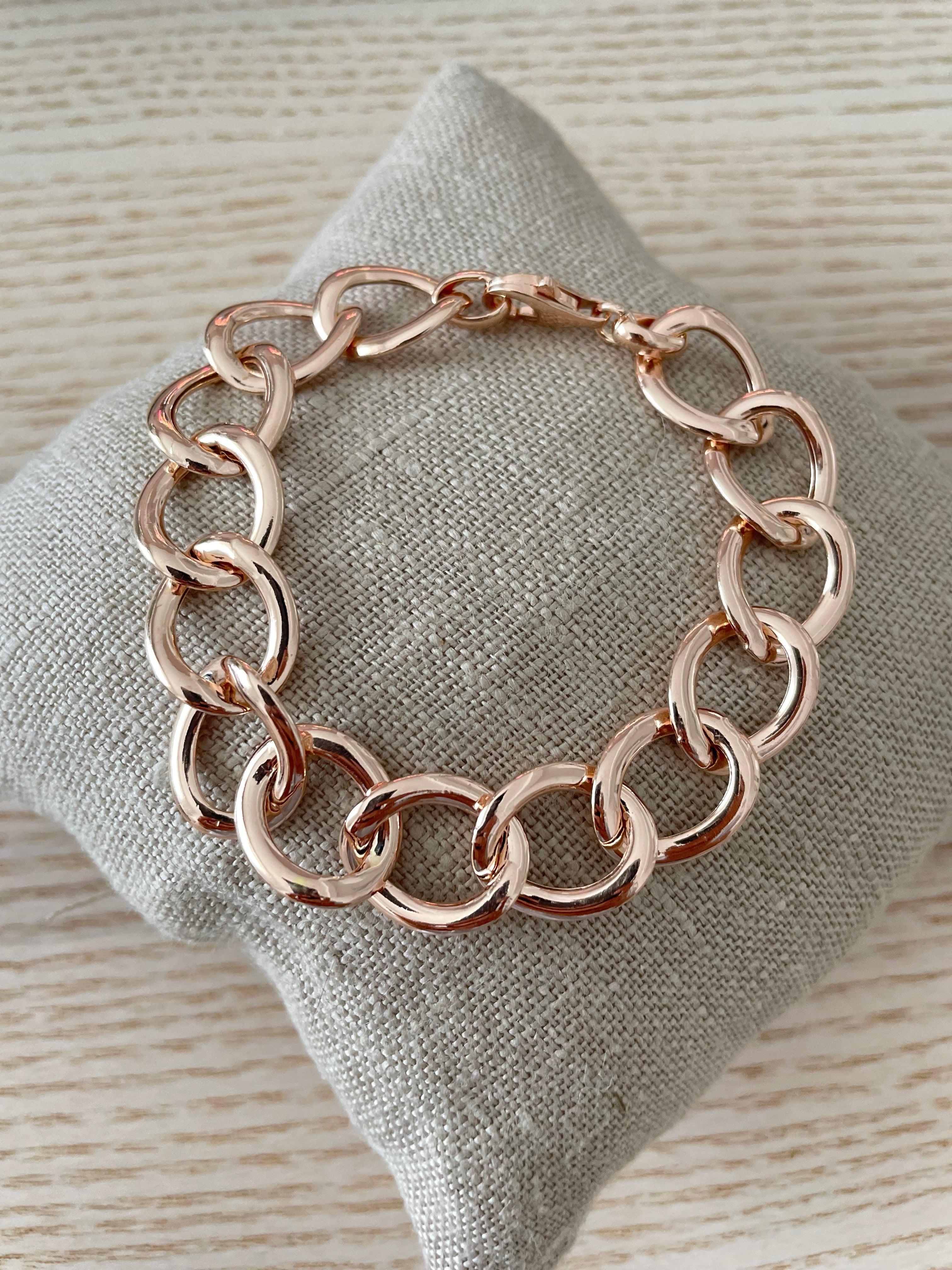 Bracciale maglia catena tonda - Le Luci di Gaia