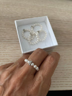 Anello perle di Swarovsky - Le Luci di Gaia