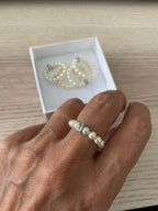 Anello perle di Swarovsky - Le Luci di Gaia