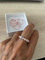 Anello perle di Swarovsky - Le Luci di Gaia