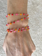 Bracciali cristalli blu o arancioni - Le Luci di Gaia