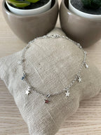 Cavigliera con stelle pendenti - Le Luci di Gaia