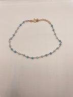 Cavigliera cristalli azzurri o glicine - Le Luci di Gaia