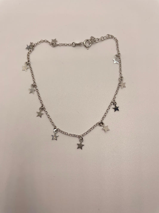 Cavigliera con stelle pendenti - Le Luci di Gaia