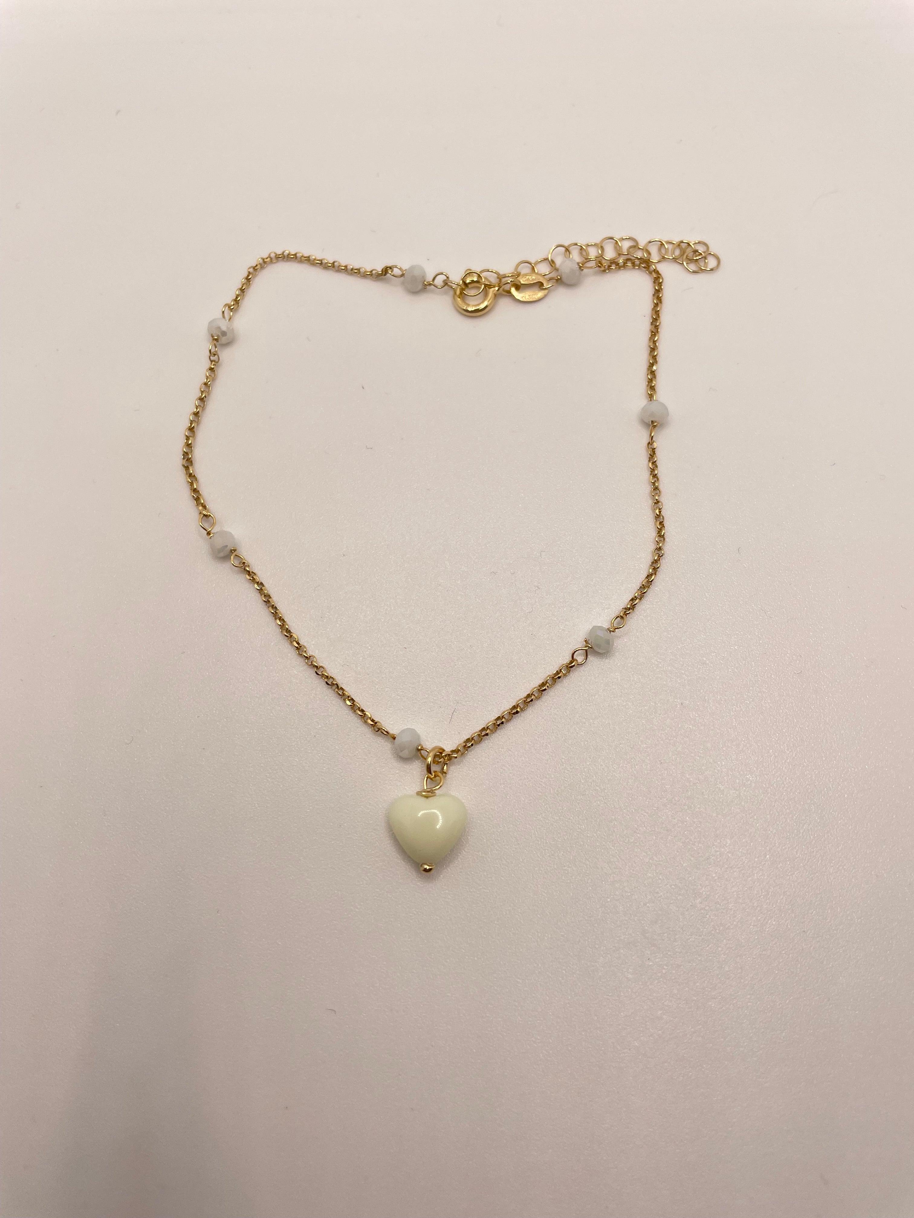 Cavigliera cuore cicciotto - Le Luci di Gaia