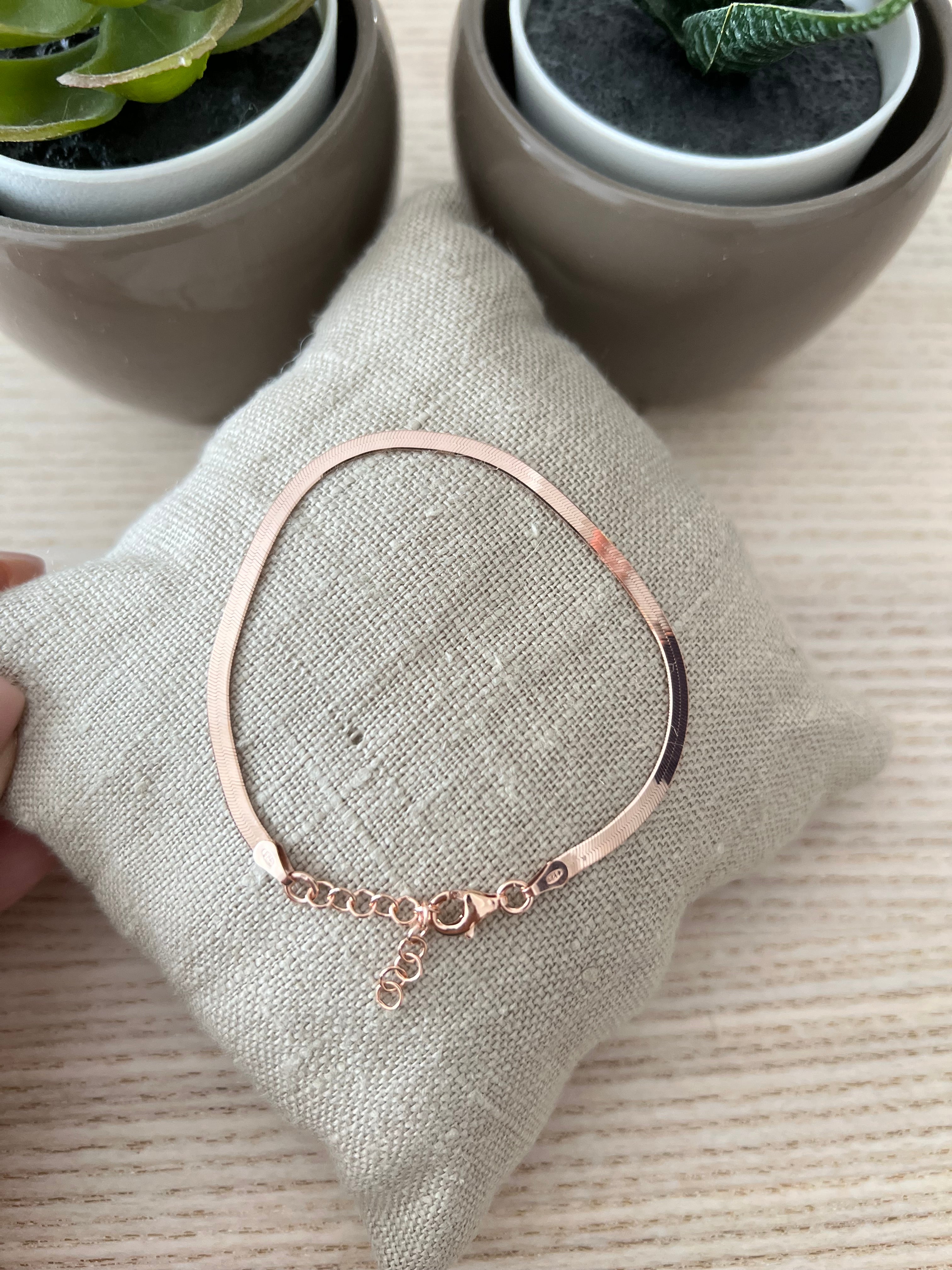 Bracciale maglia piatta