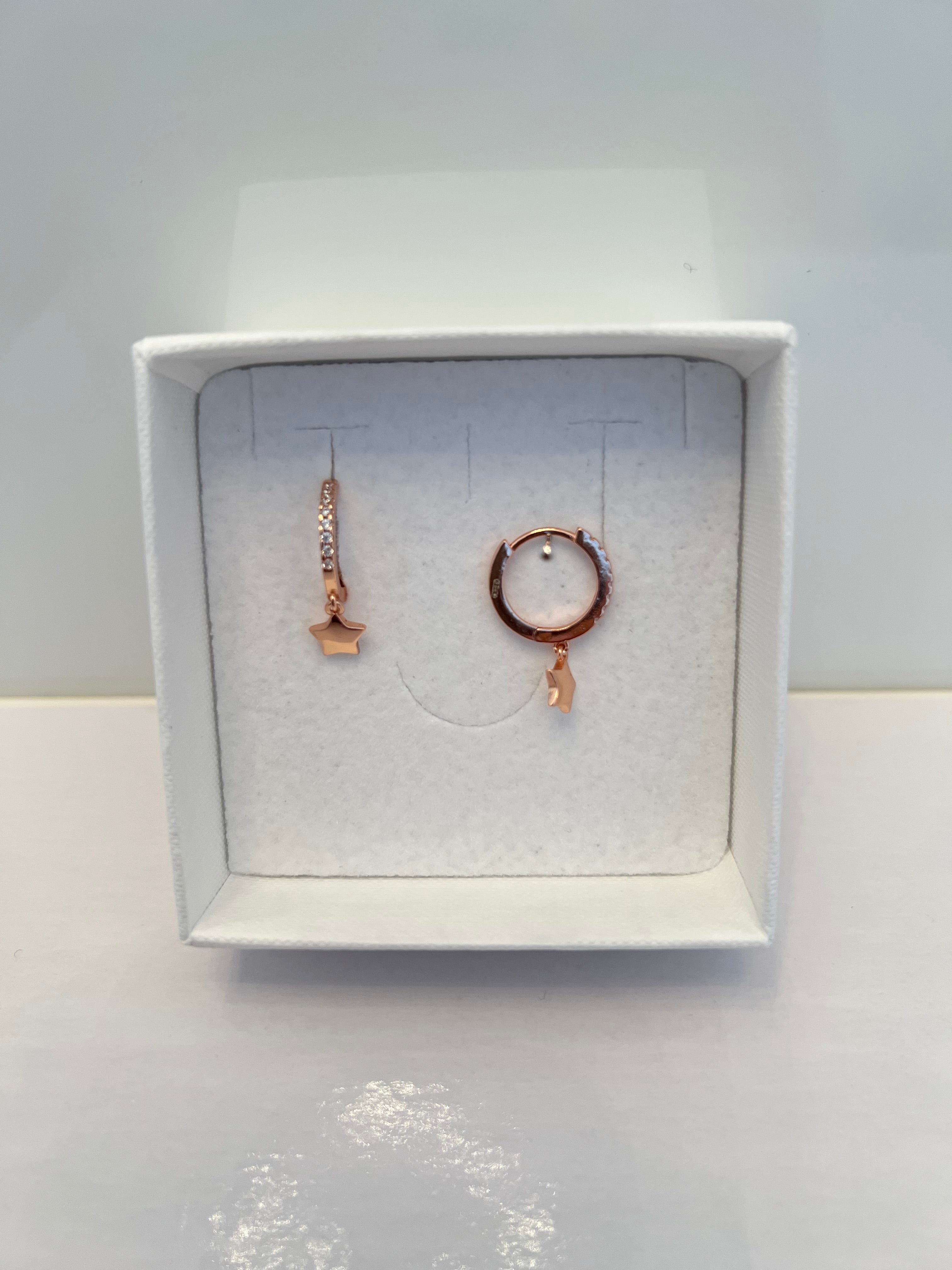 Set Di Orecchini In Argento Sterling 925 – Tre Creoli Con - Foto 3