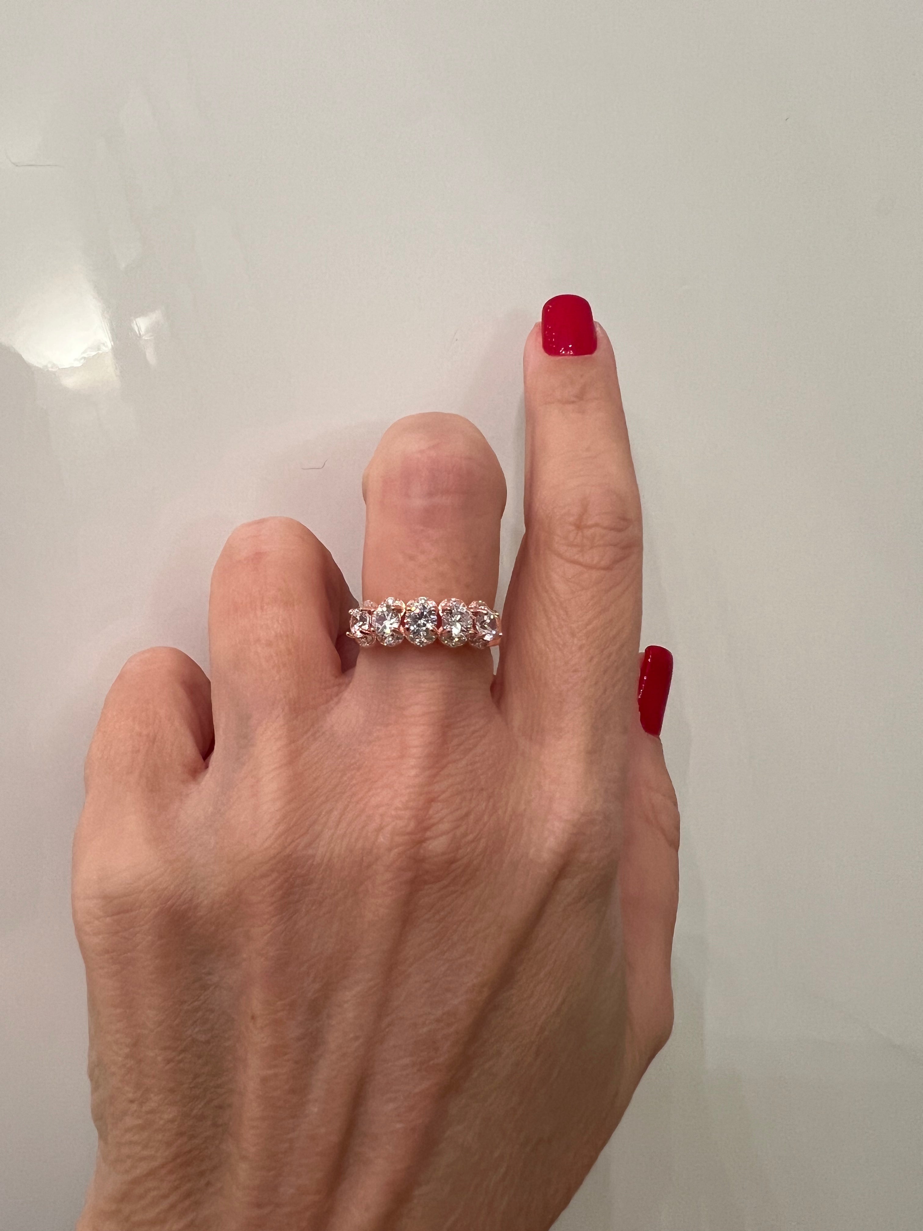 Anello zirconi bianchi