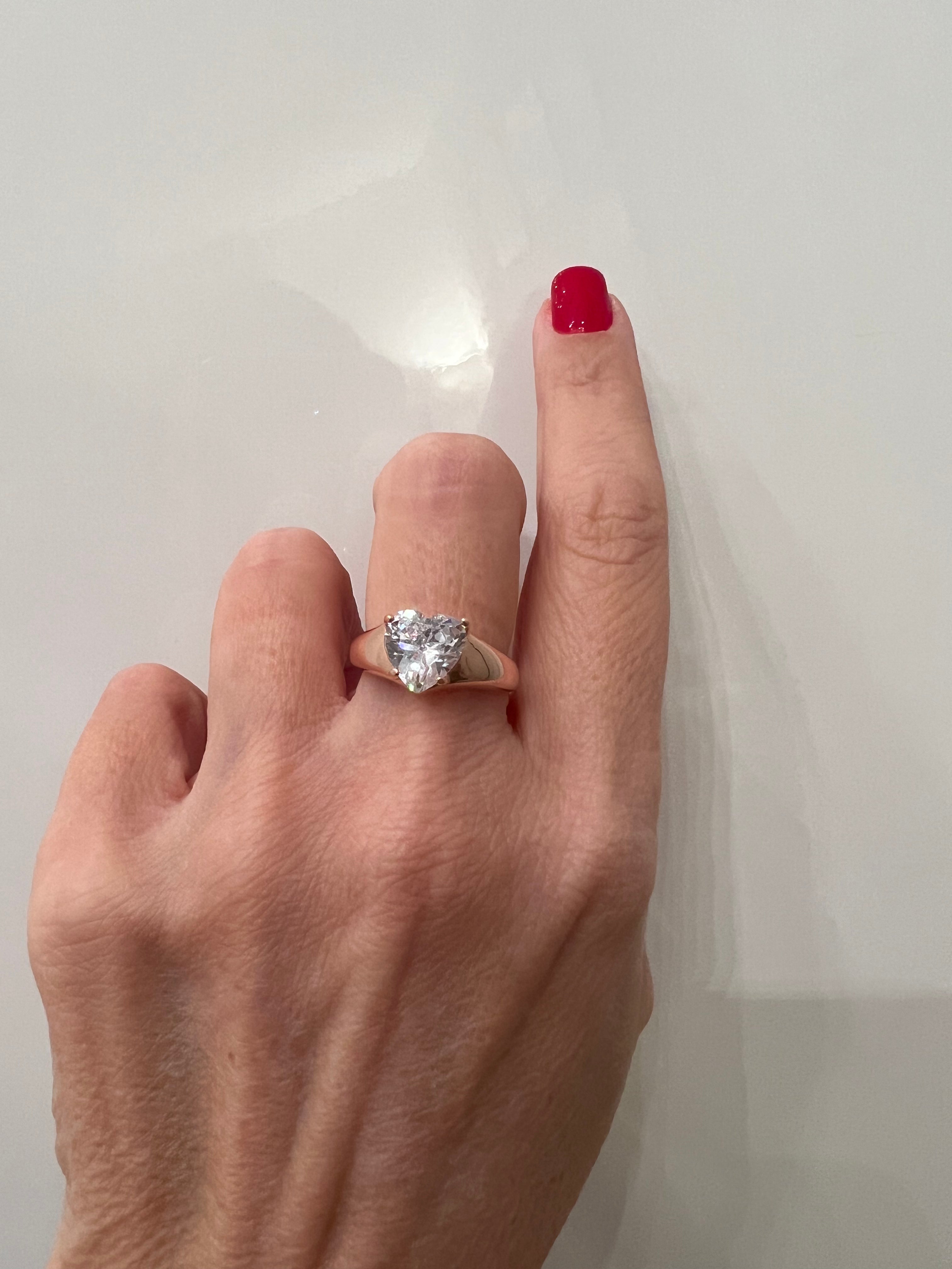 Anello chevalier cuore